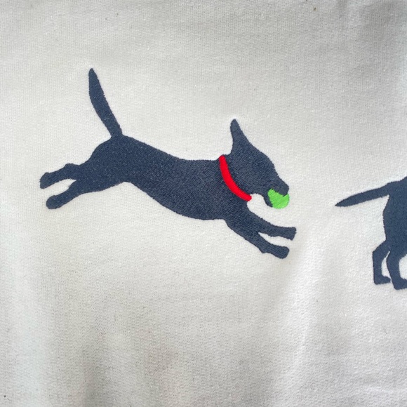 Lab with ball (large design) Embroidered Sweatshirt - Picture 5 of 5